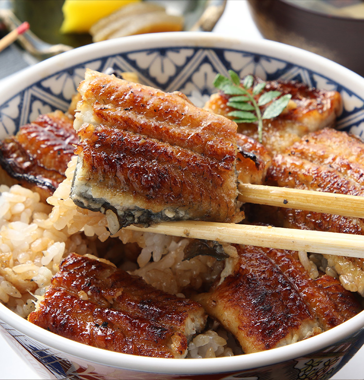 うな丼箸上げ